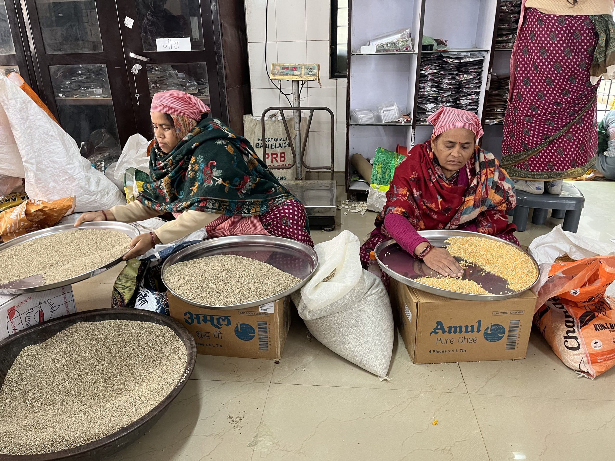Workers sift raw materials at an Akanksha centre | Nootan Sharma, ThePrint
