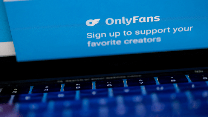 Representational Image | A logo for OnlyFans is seen in this illustration taken in Feb 2024 | Reuters/Carlos Barria
