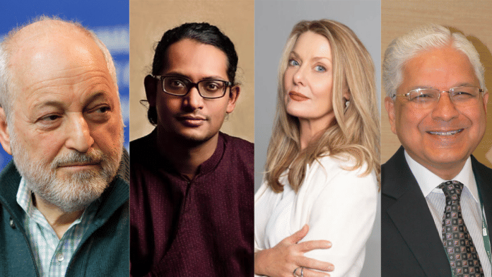 (left to right) André Aciman, Anirudh Kanisetti, Anna Funder and Ashwani Kumar | Commons