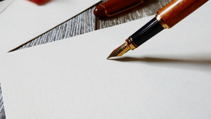 A fountain pen on a blank sheet of paper | Representational Image | Photo by Pixabay