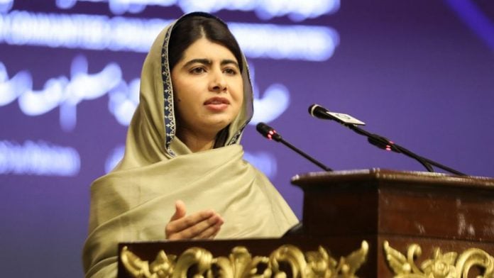 Pakistani activist Malala Yousafzai