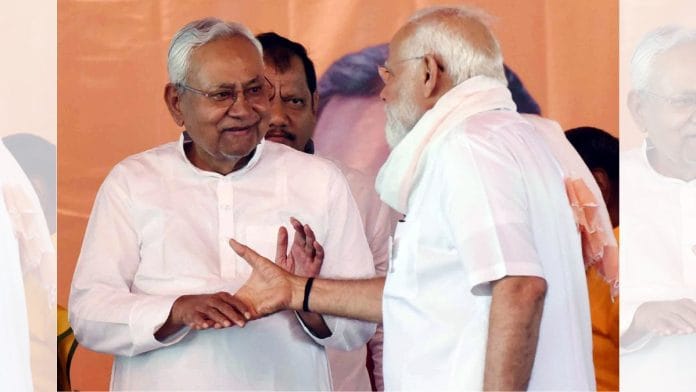 A file photo of JD(U)'s Nitish Kumar with Prime Minister Narendra Modi. | ANI