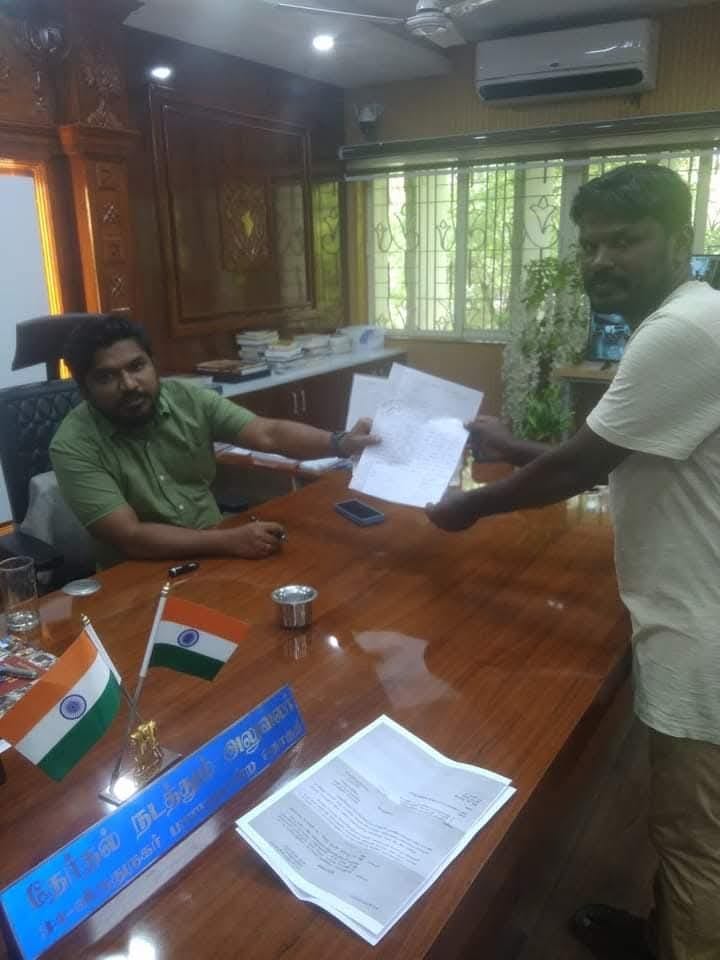 Prakash filing a petition with the collector | Aneesa PA | ThePrint