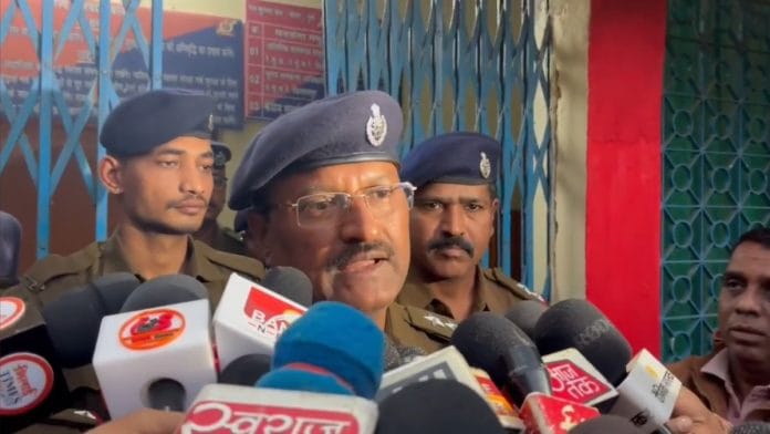 Sanjeev Sinha, RPF Durg in-charge, briefing media, Saturday | By special arrangement
