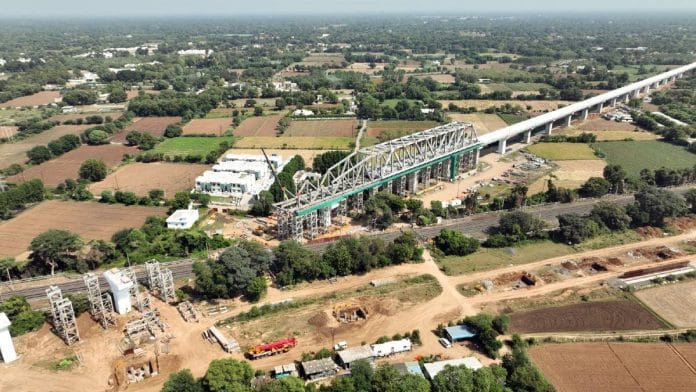 A portion of the Mumbai-Ahmedabad High-Speed Rail Corridor | Photo: ANI