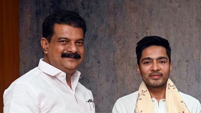 PV Anvar joins Trinamool Congress (TMC) in the presence of party National General Secretary Abhishek Banerjee | ANI