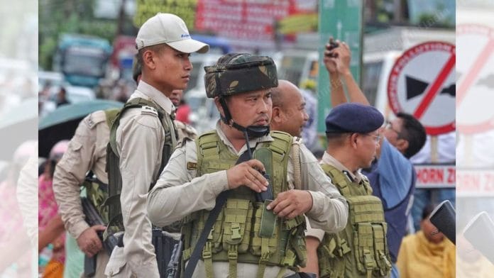 A file photo of security personnel in Manipur. | Praveen Jain | ThePrint