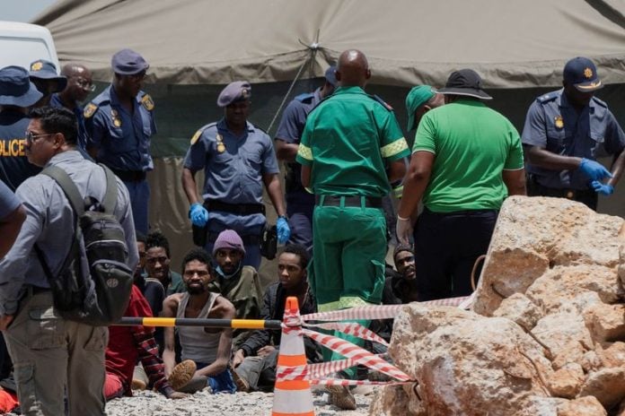 South African police: 118 illegal miners extracted from Stilfontein ...