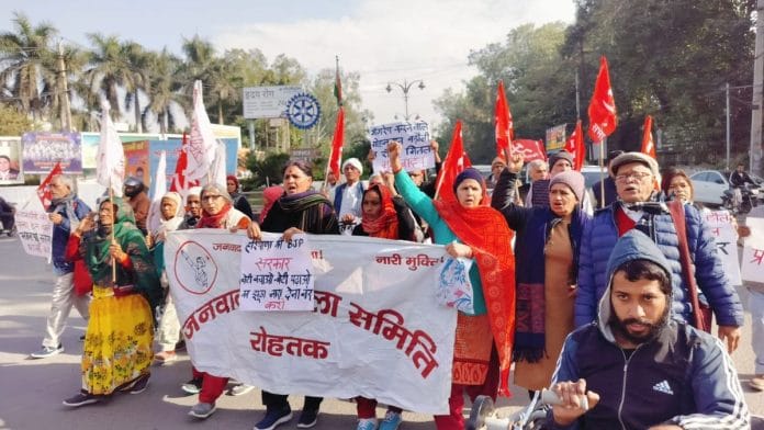 Protesters hit the streets in Rohtak | By Special Arrangement | ThePrint