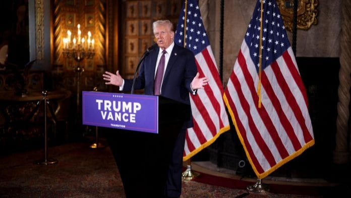 US President-elect Donald Trump's press conference at Mar-a-Lago in Palm Beach, Florida, 7 January, 2025 | Photo: REUTERS/Carlos Barria