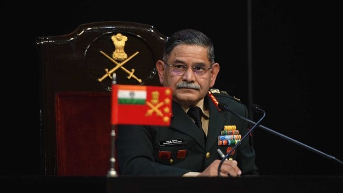 File photo: Chief of Army Staff General Upendra Dwivedi | ThePrint team