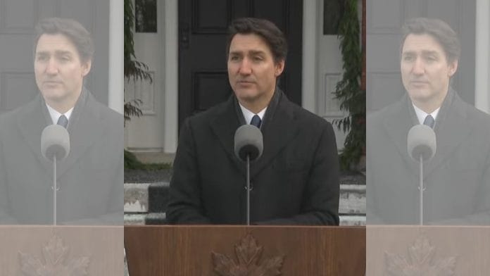 Canadian PM Justin Trudeau announcing his resignation Monday