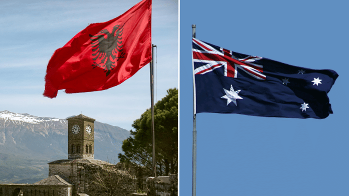 Albania flag (left) and Australia flag (right) | Pexels/Commons
