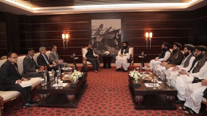 Foreign Secretary Vikram Misri met Afghanistan's Acting Minister of Foreign Affairs Mawlawi Amir Khan Muttaqi for the first time in Dubai in January 2025 | MEA