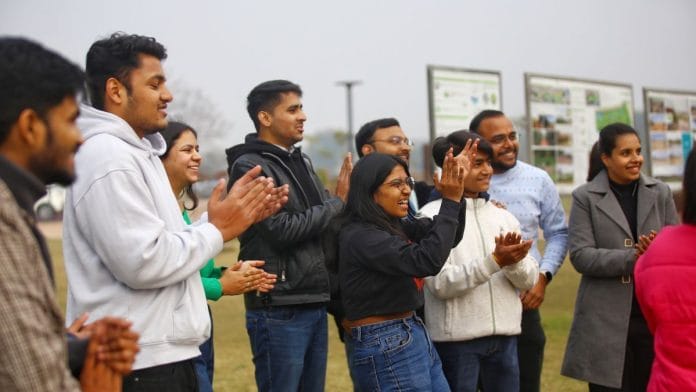 Xcited organised their Sunday meetup in Delhi’s Asita Park recently. | Manisha Mondal,ThePrint