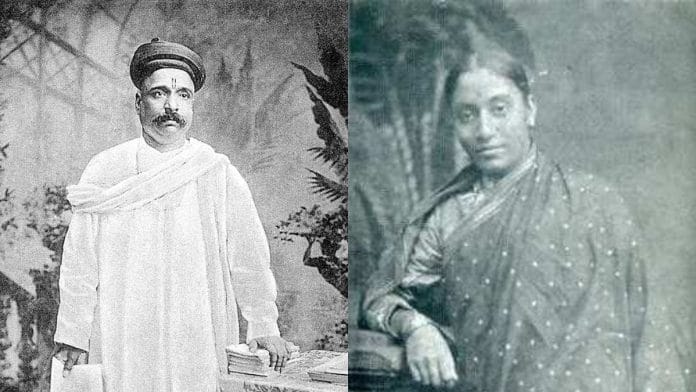 Bal Gangadhar Tilak and Dr Rakhmabai, who was involved in a landmark legal case about her marriage as a child bride
