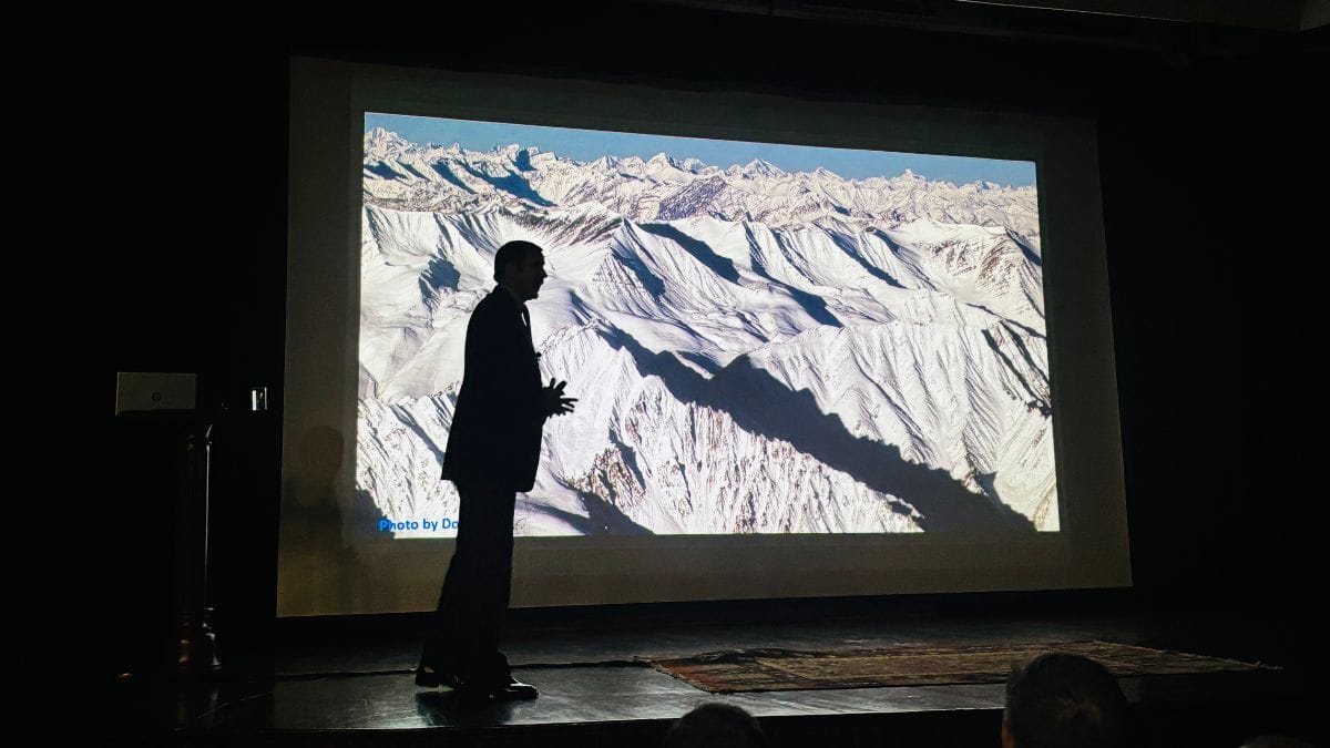 Brigadier Ashok Abbey talking about the tough terrain | Vandana Menon, ThePrint