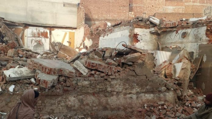 A pre-partition Ahmadi mosque in Pakistan’s Daska, built by the country’s first foreign minister, has been razed to the ground for alleged encroachment | Photo: X/ @MonaChaudhryy