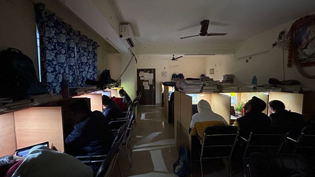 A private library on Boring Road. Students pay Rs 1,000 per month for quiet study space. | Jyoti Yadav | ThePrint