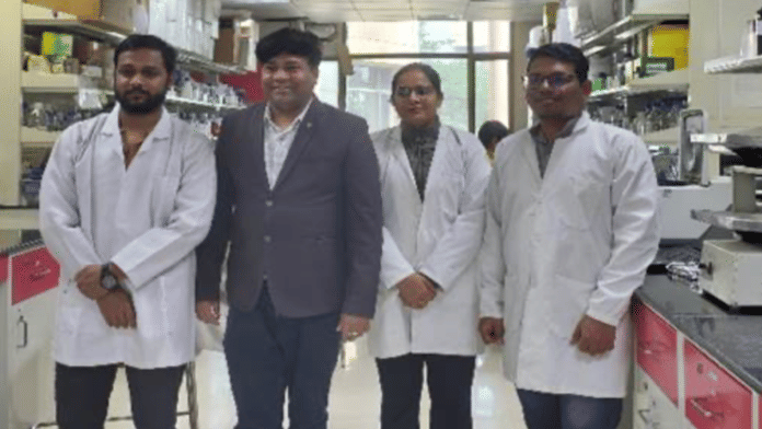 Group of NIPGR Researchers contributed to the study (Left to right Jagannath Swain, Dr. Jagadis Gupta Kapuganti, Nidhi Yadav, Sanjib Bal Samant) | PIB.gov