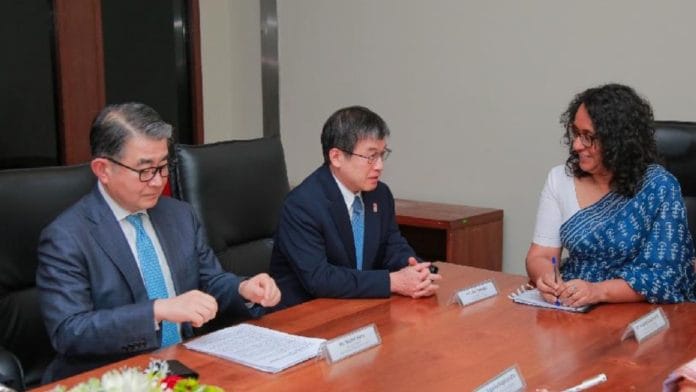 Sri Lankan Prime Minister Dr Harini Amarasuriya received Mr Shohei Hara, Senior Vice President of the Japan International Cooperation Agency (JICA), at the Parliament of Sri Lanka | PMO Sri Lanka
