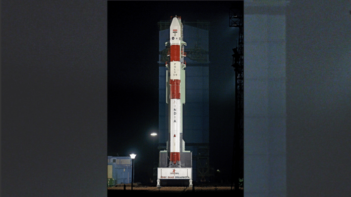 Polar Satellite Launch vehicle (PSLV-C60) gears up for the Space Docking Experiment (SpaDEX) mission launch from the Satish Dhawan Space Centre (SDSC), in Sriharikota on Monday, 30 December 2024 | ANI