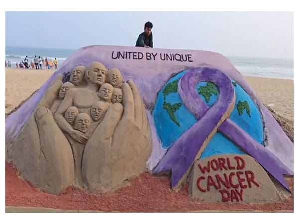 Odisha artist Manas Sahoo creates meaningful sand sculpture for World Cancer Day