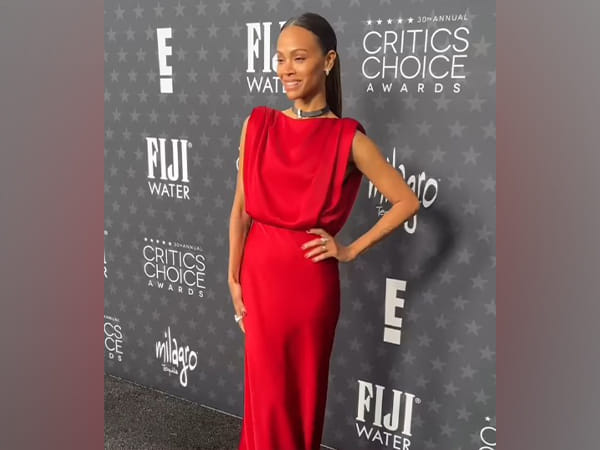 'Emilia Perez' star Zoe Saldana's red gown steals spotlight at 30th Critics Choice Awards