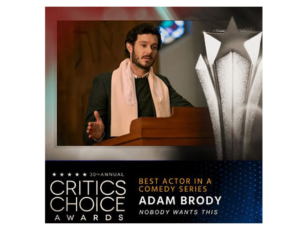 Adam Brody takes home Best Actor in Comedy Series at 2025 Critics Choice Awards