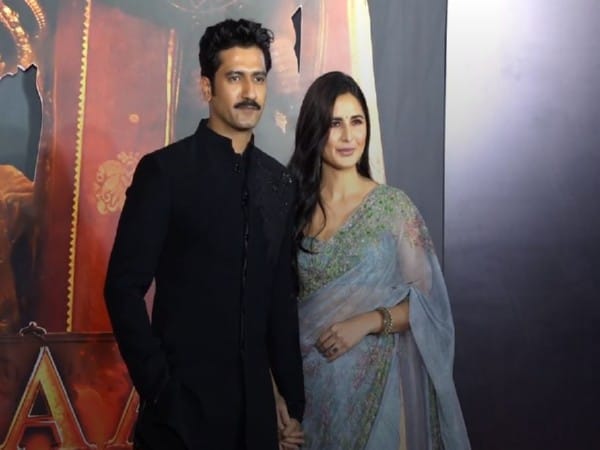 Vicky Kaushal attends 'Chhaava' screening with wife Katrina Kaif, couple happily poses for paps 