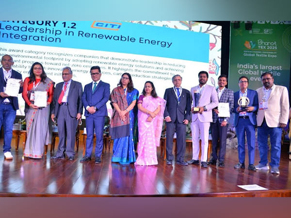 RSWM Limited Wins 'Innovative Water Management and Conservation' Award at CITI Textile Sustainability Awards 2024-25 at Bharat Tex