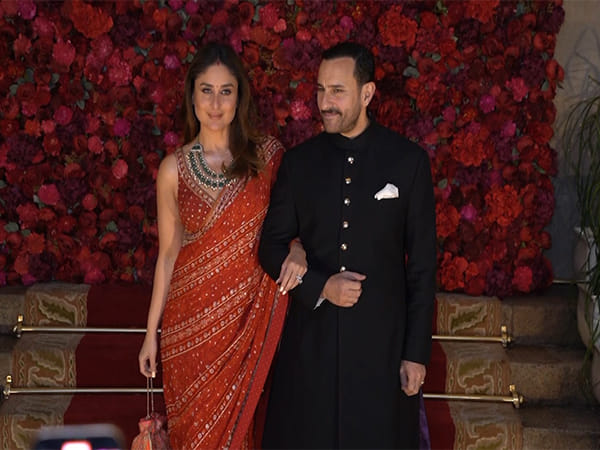 Kareena Kapoor stuns in orange saree, SAK keeps it classy at Aadar Jain-Alekha Advani's wedding; check pics 