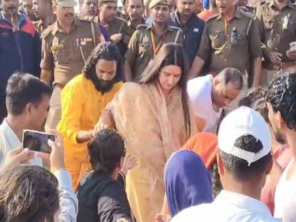 Katrina Kaif takes holy dip at Triveni Sangam during Mahakumbh Mela in Prayagraj