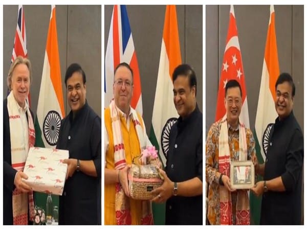Assam CM Sarma meets Ambassadors of UK, Australia, Singapore ahead of Advantage Assam 2.0 Summit