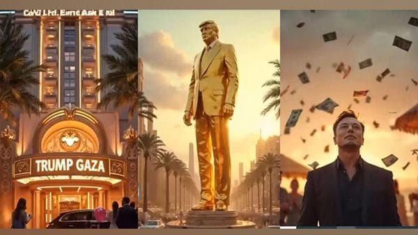 Snippets from the AI video Donald Trum shared | Screengrab | TruthSocial\@realdonaldtrump