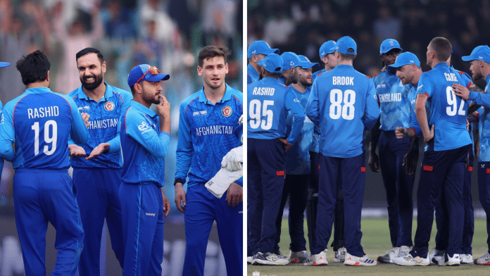 Afghanistan cricket team (L) and England cricket team (R) | Afghanistan Cricket Board via X\@ACBofficials and England Cricket via X\@englandcricket