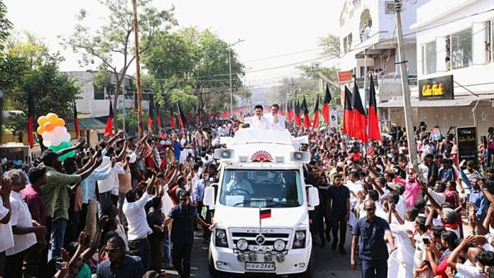 Tamil Nadu CM M.K. Stalin during the 2023 bypoll campaign in Erode East | Photo: ANI