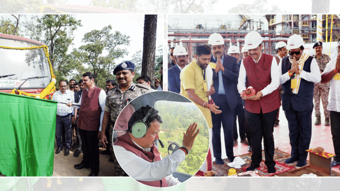 Devendra Fadnavis during his visit to Gadchiroli in January—his first official tour after taking over as CM. | ANI
