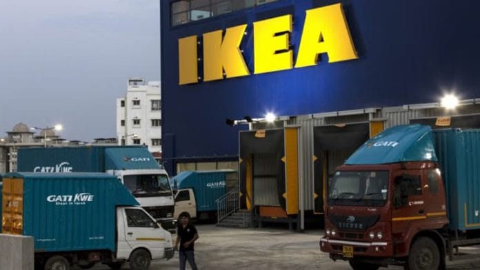 The loading area of the Ikea store in Hitech City on the outskirts of Hyderabad | Udit Kulshrestha/Bloomberg