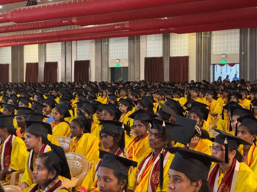 Women attend their convocation at KPR Mill, which doubles as an education institute for its female workforce | Photo: Sagrika Kissu, ThePrint