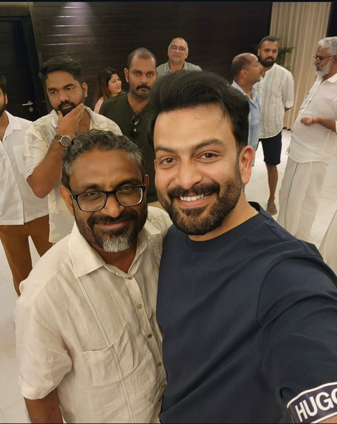 Benyamin with actor Prithviraj who played Najeeb in Aadujeevitham | Instagram