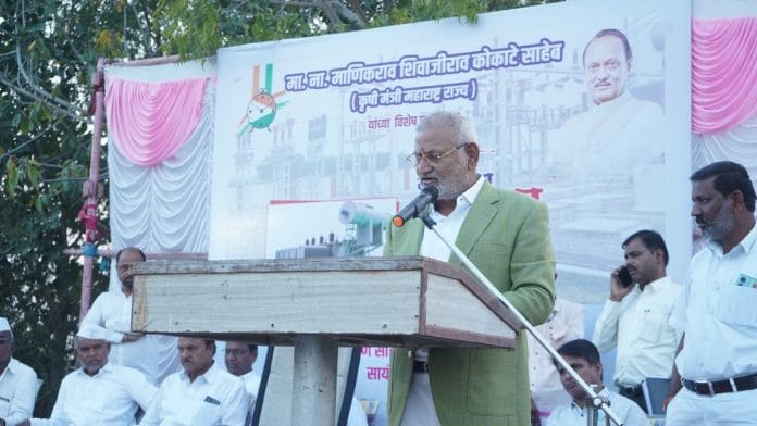 File photo of Maharashtra minister Manikrao Kokate | X @kokate_manikrao