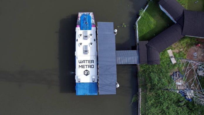 An aerial view of India’s first water metro in Kochi | Representative image | Photo: ANI