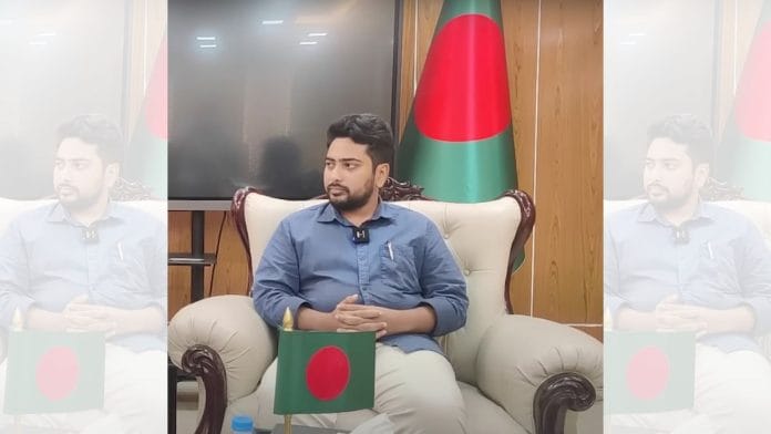 File photo of Nahid Islam in conversation with ThePrint