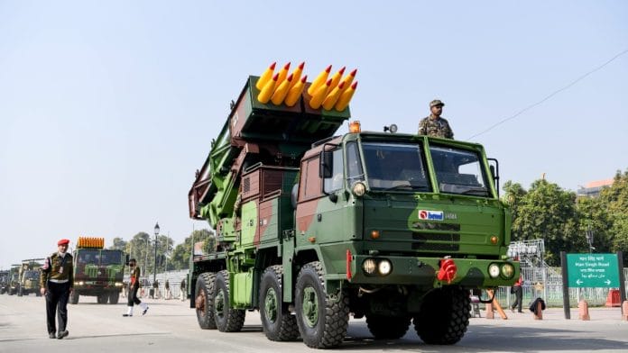 File photo of Pinaka Multi-Barrel Rocket Launcher | ANI
