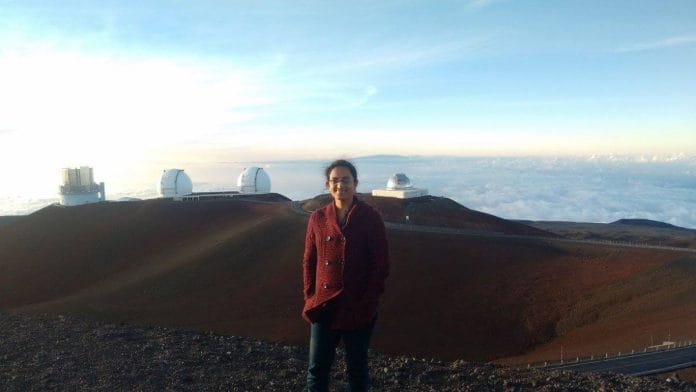 Pucha in front of Subaru and Keck telescopes in Maunakea, Hawaii | By special arrangement
