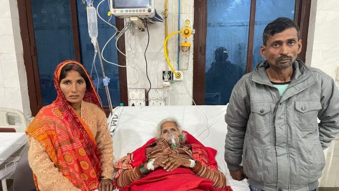 Ram Prasad Yadav and his mother Sukha Devi | Udit Hinduja | ThePrint