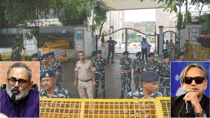 Rajeev Chandrasekhar and Shashi Tharoor | ANI