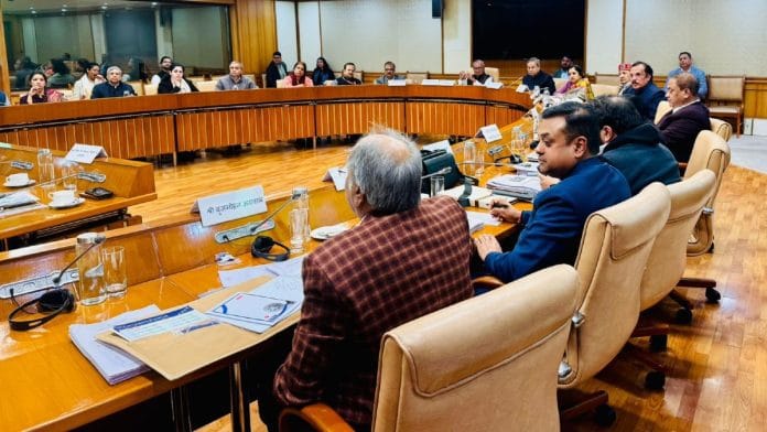 Meeting of Standing Committee on Education, Women, Children, Youth and Sports underway at Parliament House on 7 January 2025 | X @sambitswaraj