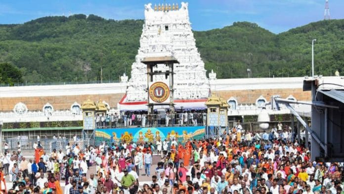 The Sri Venkateswara Swamy temple | Photo: ANI